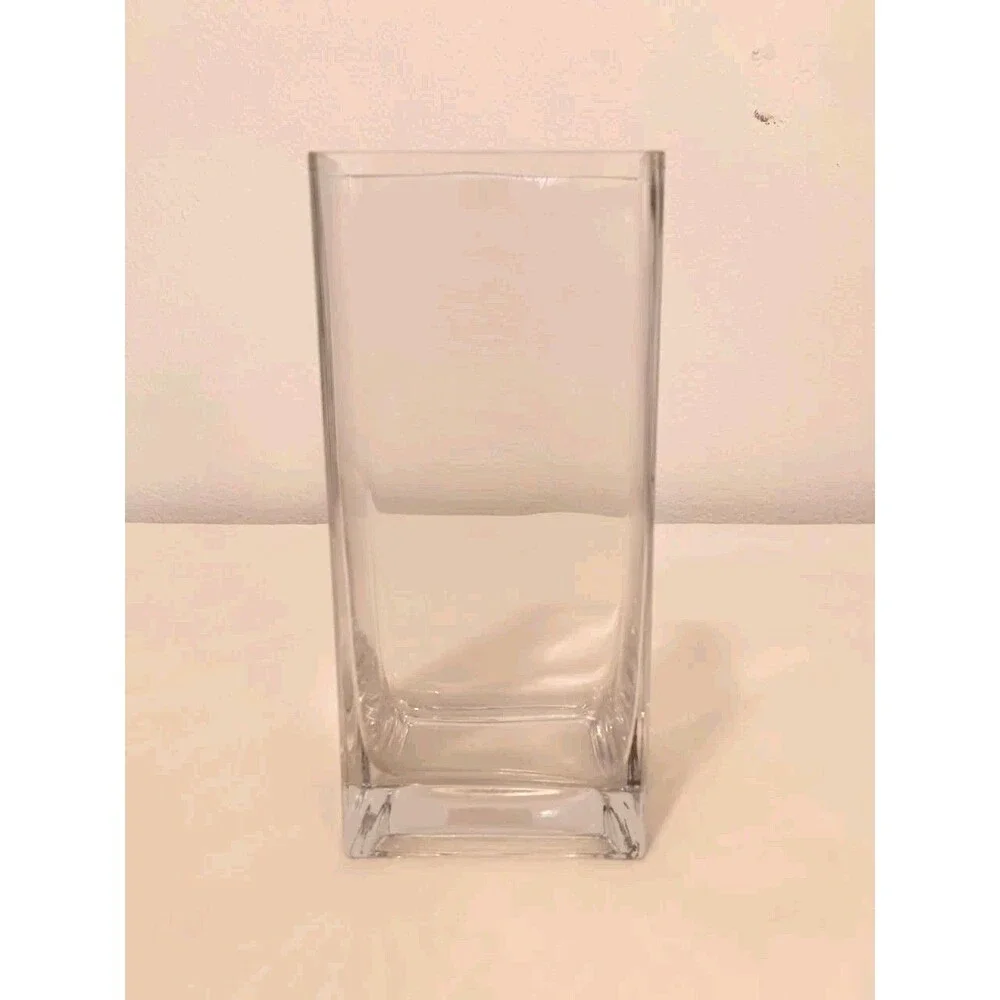 Ikea Rektangel Clear Glass Rectangular Minimalist Tall Vase